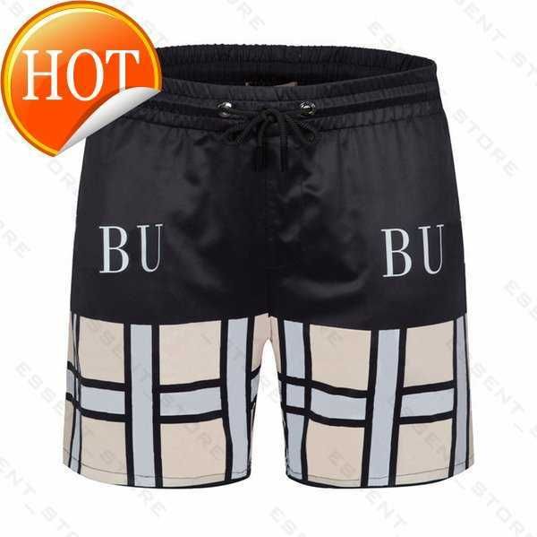 Burbrery Plaid Shorts Mens Summer Fashion Beach Pants Designers Board Swim Short Gimnasio Malla Ropa deportiva Secado rápido Traje de baño Impresión Hombre venta caliente cortiez