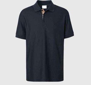 Burbrerys estacion europa Bajia casual polo camisa para hombre clasico kleur solido TB carta bordado verano B manga corta camiseta hombres 2018ess