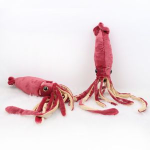 Bordeaux kunstmatige inktvispop knuffels Wijnrood diepzee-inktvis knuffel Simulatie Octopus Creatieve dierenpop