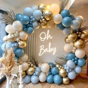 Bourgogne Blue Gold Balloon Garland Arch Kit Kids For Birthday Party Decoration Baby Shower Married Supplies décor Balloons en latex 240510