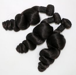 Paquets de cheveux birmans tissage de cheveux humains cambodgiens vietnamiens couleur naturelle 3 bundleslot Extensions de cheveux humains cuticules lâches5745359