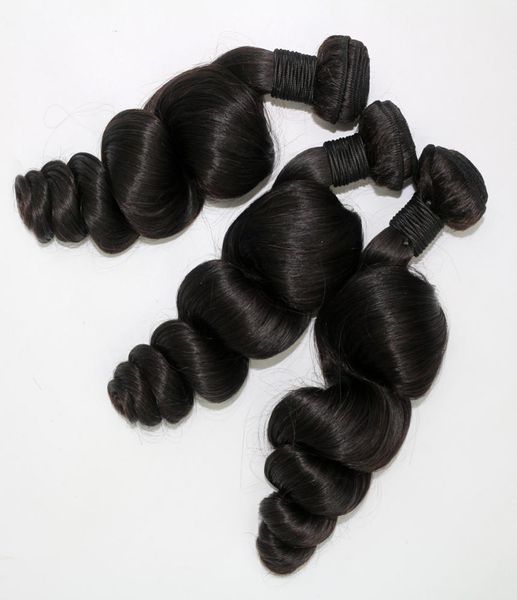 Paquetes de cabello birmano Tejido de cabello humano camboyano vietnamita Color natural 3 paquetes Extensiones de cabello humano de cutícula de onda suelta 6147112