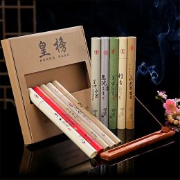 Brûleurs 10pcs Joss Stick avec boîte-cadeau Encens Bois de santal Micro Type Fumée Bonne odeur Fumée douce Toutes sortes de parfum Absinthe Intérieur