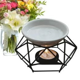 Branders Brander Ijzer Olie Kamer Spa Theelichtje Thuis Keramiek Aroma Meditatie Geurbasis Wax Decor Essentiële diffuser Kaarshouder