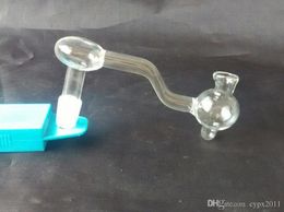 Accessoires de bongs en verre de tuyau brûlant, tuyaux en verre de brûleur à mazout uniques tuyaux d'eau tuyaux en verre plates-formes pétrolières fumer avec compte-gouttes
