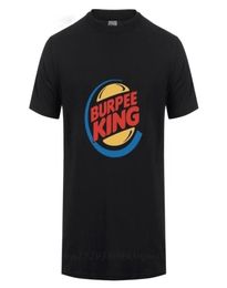 Burpee King Tshirt Cadeau d'anniversaire drôle pour petit ami mari papa hommes été à manches courtes coton Crossfit entraînement t-shirts 2204116441789