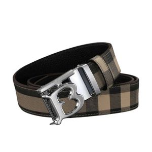 Burrberrry Beltes Top Quality Luxury Designer Belt Mens Mens Belt Automatic Boucle Designer Gol