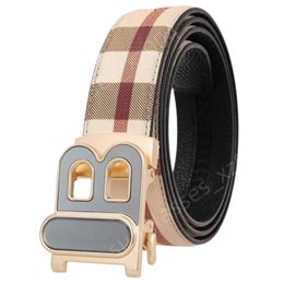 Burrberry Belt Designer Cinturón de cuero de alta calidad para hombres Cinturón para mujeres Vintage PU Capa de cabeza Cinturones con hebilla automática Ancho de grano recto 35 cm 12 modos LN3T