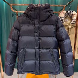 Burrberry Hommes Veste D'hiver Femmes Vers Le Bas Deux Pièces Gilet Ensemble À Capuche Burbery Chaud Parka Manteau Visage Hommes Puffer Lettre Imprimer Outwear Impression 339