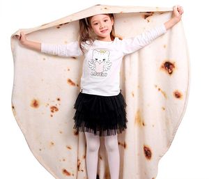 Burritos tortilla's deken voor volwassen en kinderen gigantische grappige realistische food gooi deken 285 gsm nieuwigheid zacht flanellen taco deken
