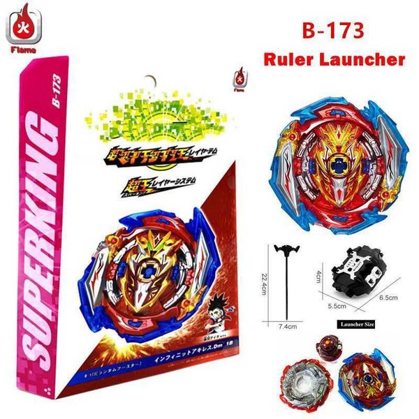 Burst Superking B-173-1 Spinning Top B173-1 giroscopio infinito Aquiles con lanzador juguete de Metal lucha Gyro regalos para niños