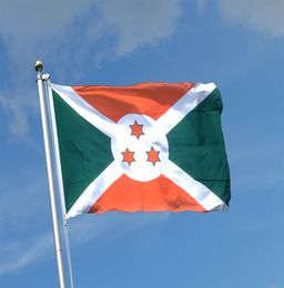 Burundi National Flag 3x5ft Custom draps Polyester Outdoor Utilisation intérieure pour le festival suspendu publicitaire 9728057