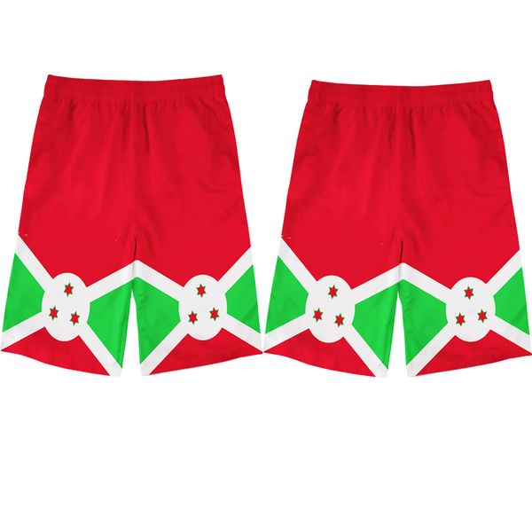 BURUNDI jeunesse hommes shorts gratuit sur mesure nom numéro bdi pays nation drapeau bi français burundais imprimer photo pantalon
