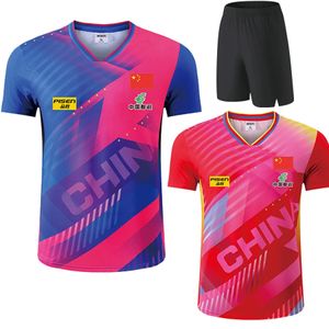 Busan World Team Table Tennis Finales China Table de tennis de table Shirts pour hommes Femmes enfants Soccer Tennis Ping Pong Tshirt 240402