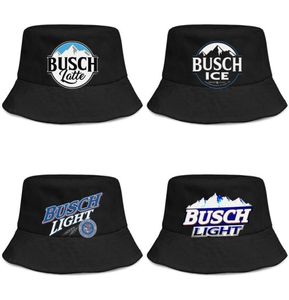Busch Light Beer logo heren en dames buckethat cool jeugd bucket baseballpet lichtblauw adge wit Latte So Much4927700