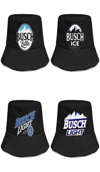 Busch Light Beer logo hommes et femmes buckethat cool jeunesse seau casquette de baseball bleu clair bord blanc Latte So Much7948772