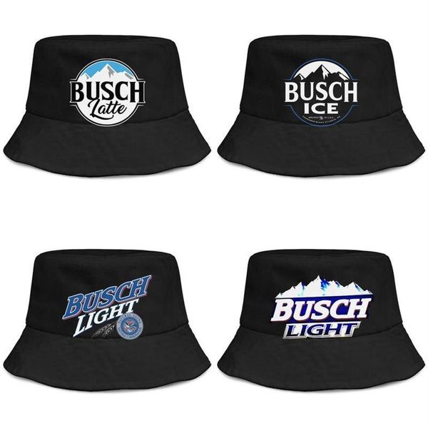 Busch Light Beer logo hommes et femmes buckethat cool jeunesse seau baseballcap bleu clair adge blanc Latte So Much278J