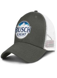 Busch Light Sign Heren en vrouwen verstelbare trucker meshcap aangepaste sport schattig unieke honkbalhats busch licht bier grijs camouflage9537327