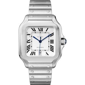 Business Automatic Lovers designer horloge gemaakt van premium roestvrij staal gebakken blauwe horlogenaald saffierlens diep waterdicht modecadeau van hoge kwaliteit