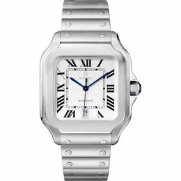 zakelijke automatische minnaars kijken gemaakt van premium roestvrij staal gebakken blauw horloge naald saffierlens diep waterdichte mode cadeau c34l#