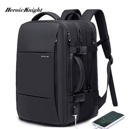 Zakelijke Rugzak Heroic 156 Travel Knight Mannen Laptop Uitbreidbare USB-tas 230817 Capaciteit Waterdichte tassen School Grote Laebf