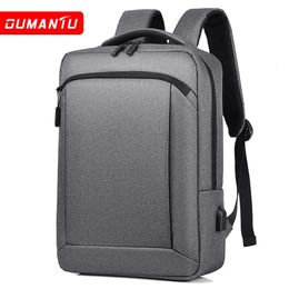 Mochila de negocios para hombre, mochila impermeable para ordenador, tela Oxford para hombre, mochila para estudiantes de gran capacidad, negocios con carga USB 240112