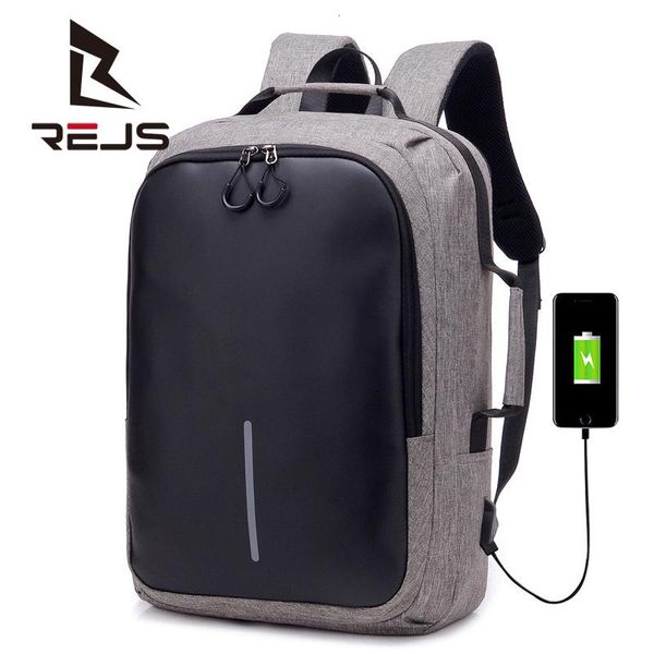 Sac à dos d'affaires avec charge Fit 15.6 pouces sacs à dos pour ordinateur portable hommes décontracté étanche sac de voyage école Mochila Sac