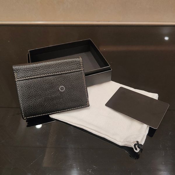 Caisse de visite Portefeuille Porte-cartes de crédit Luxury Man Designer Coin Pocket Pocket Tote Sac inclus Boîte de rangement en espèces