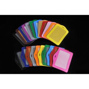 Fichiers de cartes de visite en gros Pu Cuir ID Tags Set Permis de travail Bus Employeeor Badges Titulaire peut imprimer Personnaliser votre entreprise de Dhk8U