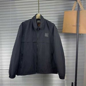 Chaquetas informales de negocios para hombre, abrigo con cremallera, tb, caballo de guerra, cortavientos bordado, cuello levantado, chaqueta de diseñador burb, gabardinas para hombre 4xl 5xl