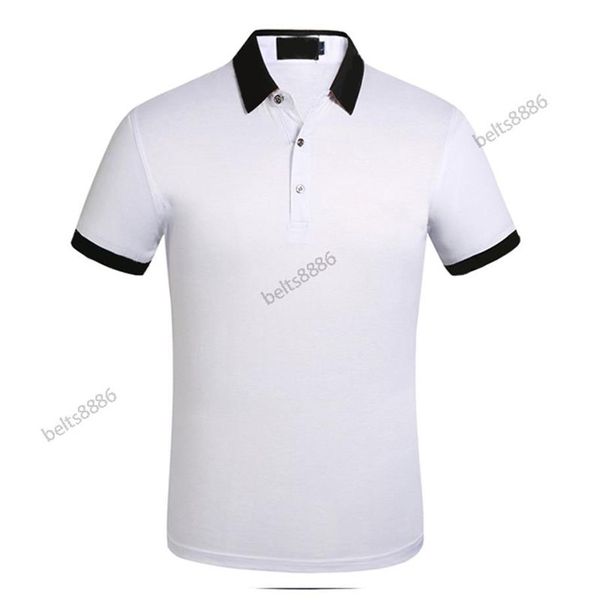 Polo d'affaires décontracté pour hommes, t-shirt à manches rayées, plus mince, société masculine, mode à carreaux, cinq couleurs, chooes260b