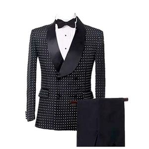 Business Double Breasted Men Past Slim Fit Bruidegom Blazer Jas Op maat van Long Maat 34 36 38 40 42 44 46 48 50 52