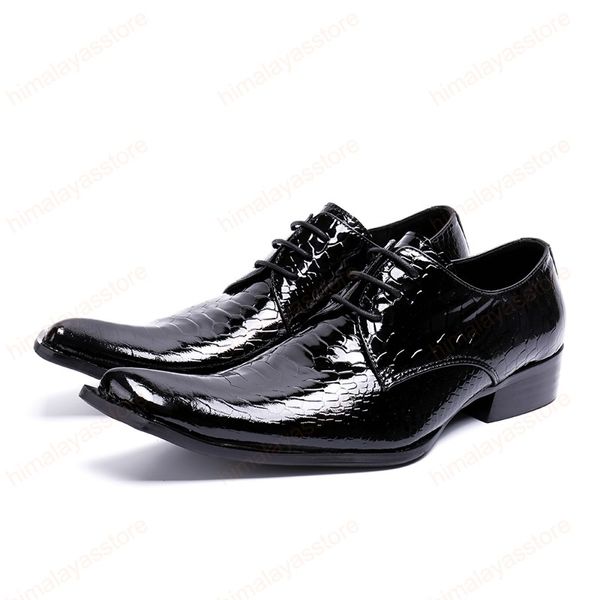 Costume d'affaires hommes chaussure Zapatos Mujer meilleur cadeau hommes mode italienne à la main chaussures en cuir de Crocodile pour hommes