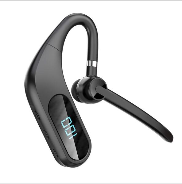 Auriculares de negocios Auriculares Bluetooth 5.1 Auriculares inalámbricos con micrófono dual Auricular CVC8.0 Cancelación de ruido para gancho para la oreja del teléfono