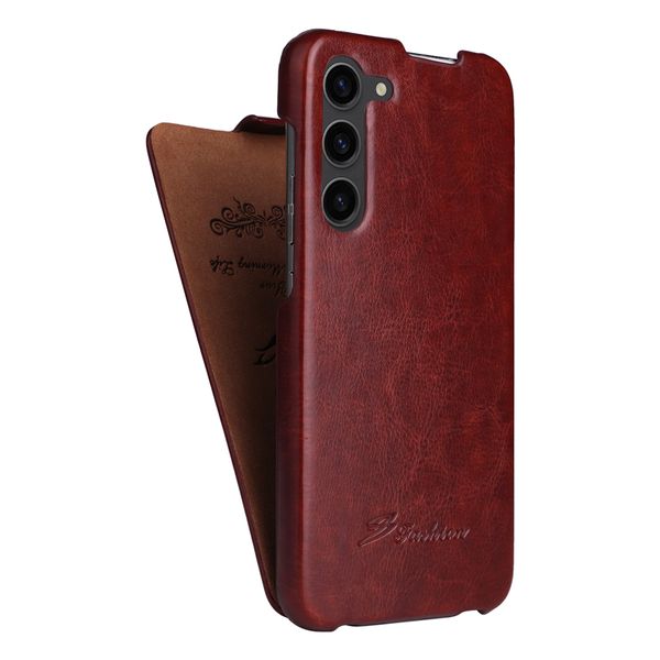 Business Flip Leather Vogue Phone Case for iPhone 14 13 12 11 Pro Max Samsung Galaxy S23 Ultra S22 Plus S21 Slim Full Protective Anti-slip Solid Color Shell Anti-fall