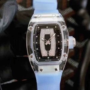 zakelijke vrije tijd rm07-02 volautomatische mechanische r horloge kristal tape trend dameshorloge