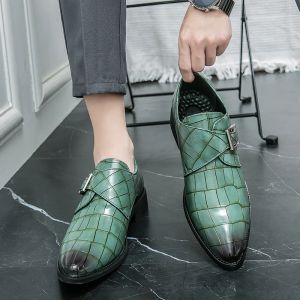Homme d'affaires Mens Oxford Brand Men de mariage décontracté Classic Classic Fashion Fashion Quality Shoe Cuir Chaussures 224 S S