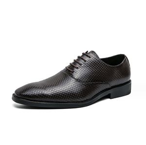 Zakelijke herenkleding schoenen plus maat 38-48 elegante splitleren schoenen voor heren formele sociale schoen mannelijke oxfords voor jongens feestjurklaarzen