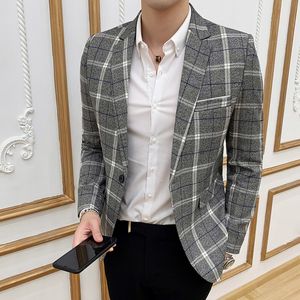 Business Mens Costumes Spring and Summer Hot Fashion Coton Travail Banquet Mariage Hébergement Casual Slim Mens Tops Blazers