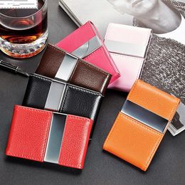 Bedrijfsnaam Kaarthouder Groot Capaciteit Creditcard Houder Fashion Unisex Bezoek Card Case 6 Kleuren