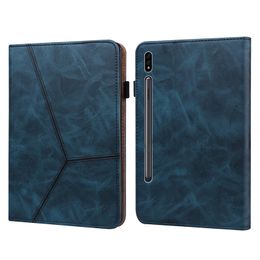 Business Pu Leather Wallet Stand Tablet Case voor Samsung Tab S7 S7FE 11inch S8 12.4inch