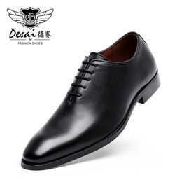 Business S Desai Dress Men décontracté pour hommes Soft Great Leather Fashion Mens confortable Oxford chaussures Buine Dre Caual Fahion Shoe