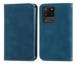 Étuis de téléphone portefeuille en cuir au toucher professionnel pour Samsung Galaxy S21 Ultra A72 5G M21S F41 M31 F62 M62 A22 4G A03S fermeture magnétique3544206