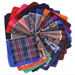 Zakelijk pak zak handdoek heren zakdoek bedrukte cashewplaid kleine vierkante handdoek boetiek bruiloft feest jurk borst handdoek mannen kerchief hankies bc426