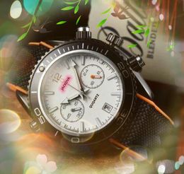 Tendance commerciale haut de gamme montres en nylon hommes Qartz chronographe horloge chronomètre entièrement fonctionnel horloge européenne de marque supérieure