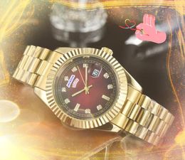 Tendencia de negocios Highend Sea inoxid de acero inoxidable Hombres Mujeres Cronógrafo Cronógrafo Día Día de la Hora Semana Calendario Europeo Movimiento automático Regalos de pulsera de pulsera