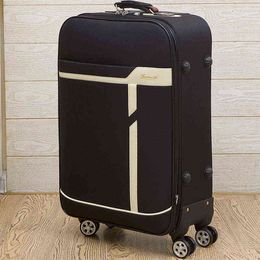 Business Trolley Inch Universal Wheel Oxford Cloth Suitcase Grote capaciteit canvas box voor mannen en vrouwen J220707
