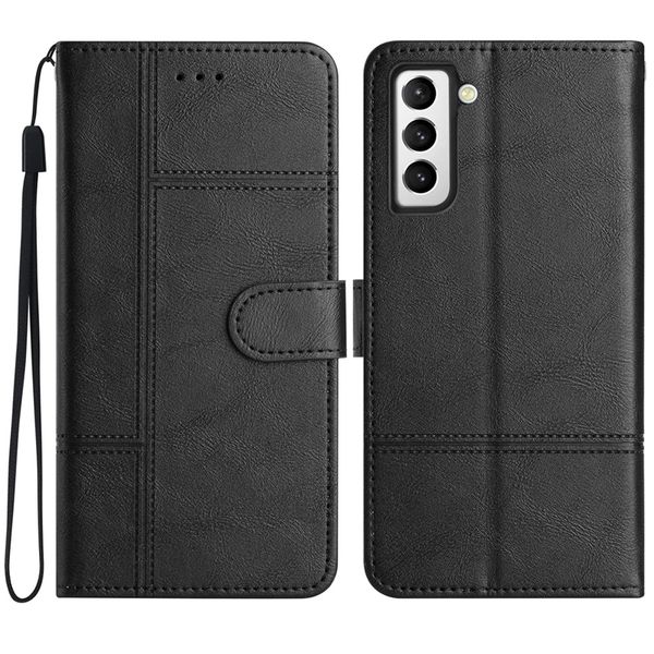 Étuis portefeuille en cuir verticaux d'affaires pour Samsung S23 Plus Ultra A54 A34 A04E A14 5G A23E A23 5G porte-carte d'identité de crédit support à rabat béquille téléphone intelligent pochette pour hommes