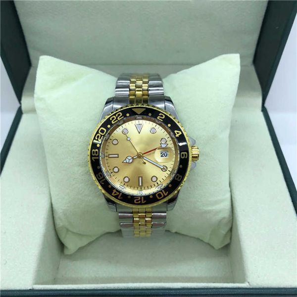 Relojes de negocios Roll Ex marca completa estilo masculino 40 mm fecha con reloj de cuarzo de metal de acero XNMSU