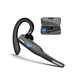 Mobiele telefoon oortelefoons Business YYK 525 Wireless Bluetooth 5.1 Hoofdtelefoon Headset Oortset Aarpel Telefoon Drijven Sportoor Haak Ruis annulering Earbuds Power Digital Display